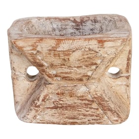 Indian Tribal Carved Candleholder-Sura