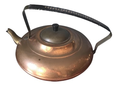 1970s Mid-Century Copper Teapot