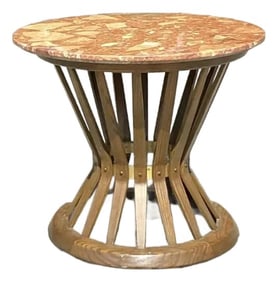 Vintage Edward Wormley for Dunbar Terrazzo Top Side Table