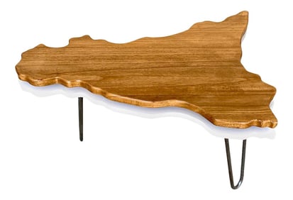 Late 20th Century Modern Two-Tier Cloud Drinks/Side Table