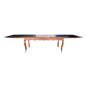 19th Century French Provincial Cherry Dining Table With Leaves