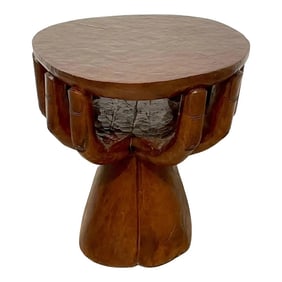 Mid 20th Century Two-Tiered Cupped Hands Table