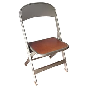 Vintage Metal School Photo Child's Chair