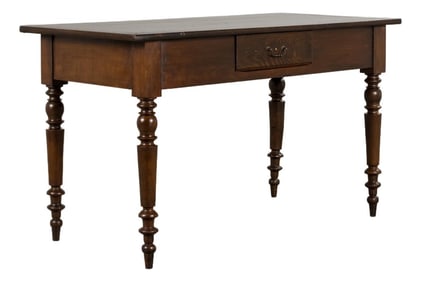 Antique Country French Louis Philippe Style Farmhouse Maple Table