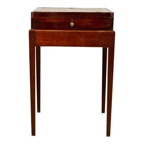 18th Century George III Mahogany Architect's Desk on Stand
