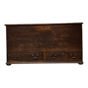 18th Century English Oak Mule Chest