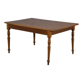 Antique Country French Provincial Mixed Wood Farmhouse Table