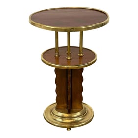 Early 20th Century Viennese Secession Brass Mounted Mahogany Side Table