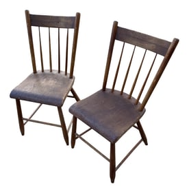 Vintage Americana Wooden Chairs - a Pair