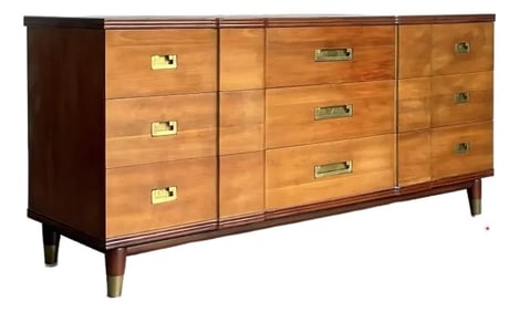 Vintage John Widdicomb 9 Drawer Dresser