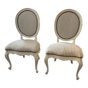 Pair of 20th Century Italian Revival Venetian Occasional Chairs