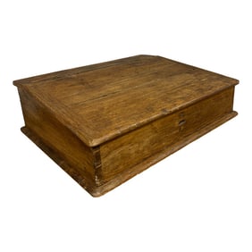 19th Century English Pine Writing Slope Clerks Desk