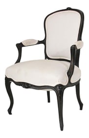 Louis XV French Provincial Style Open Armchair