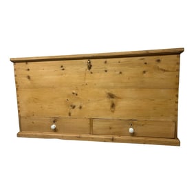 19th Century English Pine Mule Chest