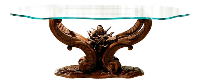 Italian Carved Rockwork Dining Table - "Godeane"