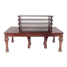 1900s Louis XIV Style Carved Banquet Table