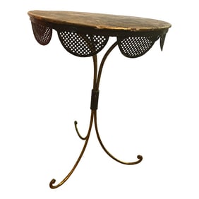 Mid 20th Century Modern Mathieu Matégot Tripod Occasional Table