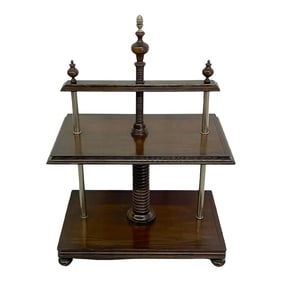 Mid 20th Century Model of a European Bookpress End/Side Table