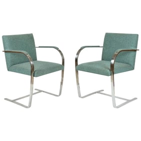 Vintage Mid Century Mies Van Der Rohe Brno for Knoll Chair- a Pair