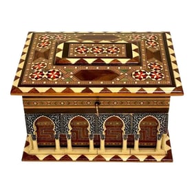 Mid 20th Century Architectural Model Box of the Alhambra Palace, With Key