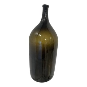 Mid 19th Century Large Antique French Hand Blown Glass Wine Bottle
