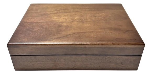 Vintage Hand Crafted Solid Walnut Decorative Box