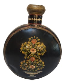Anglo Raj Hand-Hammered Black Metal Jug