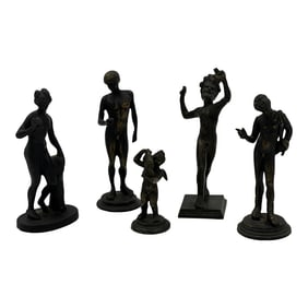 5 Piece Antique Italian Grand Tour Bronze Figures Including Venus, Eros & More!