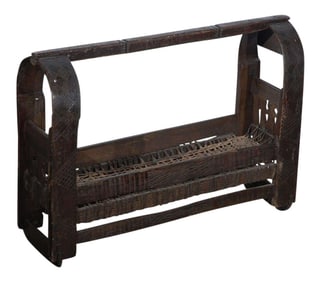 African Wooden Primitive Basket