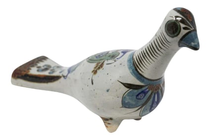Mexican Tonala Hand Painted Colorful Pottery Dove