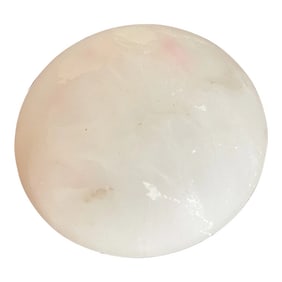 Early 20th Century Round Italian Alabaster Covered Dish or Box