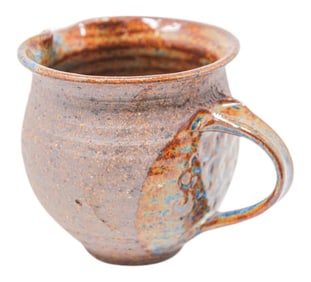 Vintage Hand Thrown Pottery Jug Artisan Stoneware