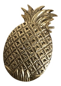 1970s Vintage Brass Pineapple Clip