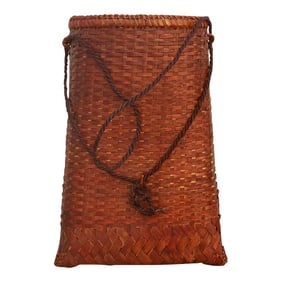 Vintage Finely Woven Farm Basket