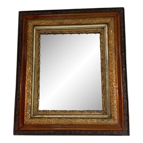 Early 1900s Edwardian Style Antique Wood Mirror