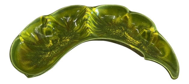 1970s Green Pea Shaped Mid-Century Catchall