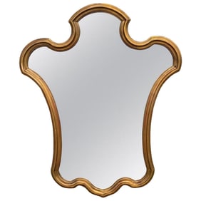 Mid 20th Century Mid-Century Giltwood Keyhole Mirror by La Barge
