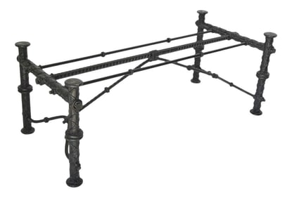 Ilana Goor Style Iron Brutalist Table Base