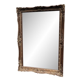 Vintage Mid-Century Hollywood Regency Giltwood Beveled Glass Wall Mirror by La Barge