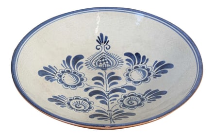 Vintage Decorative Moorish Bowl Blue and White