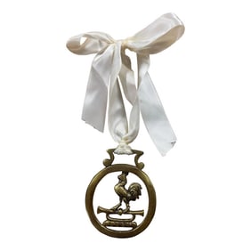 Cockerel and Bugle English Horse Brass Ornament