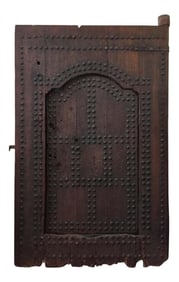 19th Century Large Moroccan Ryad Studded Moorish Antique Door