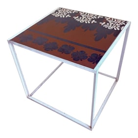 B&B Italia Indoor/Outdoor Canasta Metal Side Table by Patricia Urquiola