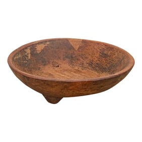 Petite Hand-Carved Grain Scoop Bowl