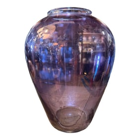 Vintage Purple Iridescent Glass Vase