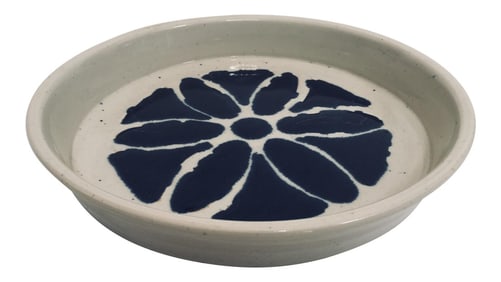 Hand Thrown Glazed Signed Artisanal Ceramic Pottery Bowl