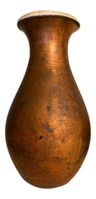 1980s Raku Pottery Ceramic Vase**