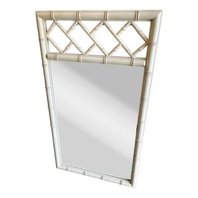 Mid 20th Century Chinoiserie Dixie Aloha Faux Bamboo Mirror