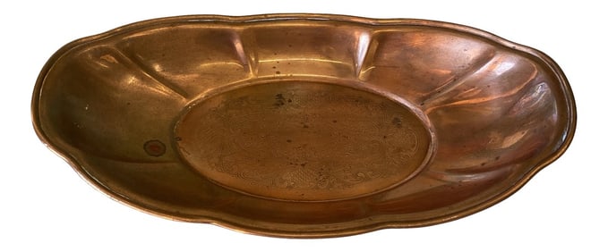 1970s Oblong Copper Catchall Dish