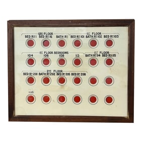 Antique English Hotel Room Call Box